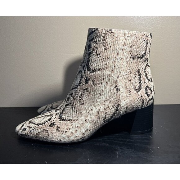MNG Mango snakeskin print ankle boots women’s EU 41 US size 8 shoes - Picture 3 of 8